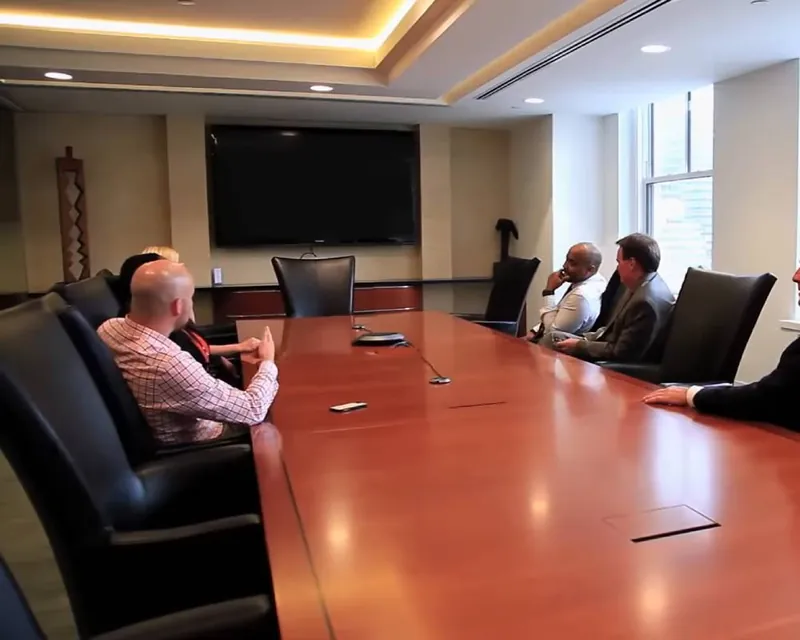 A meeting in the LakeRidge boardroom